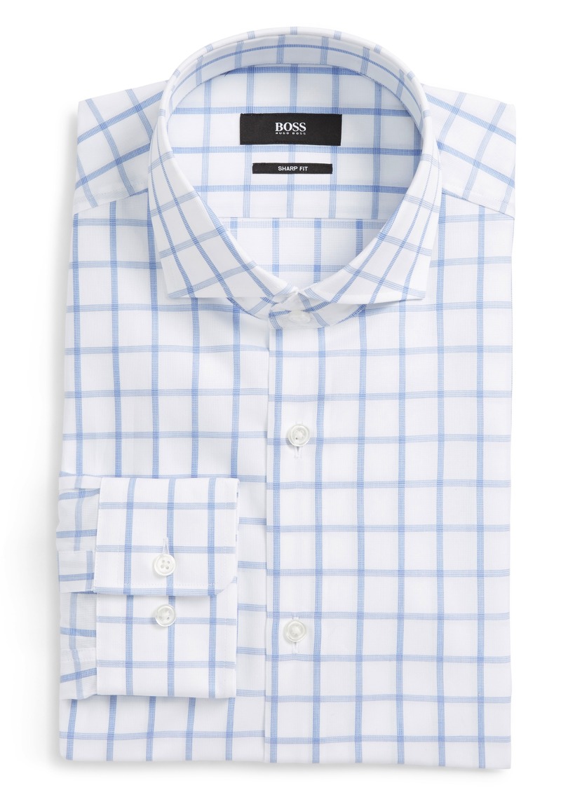 boss sharp fit dress shirt