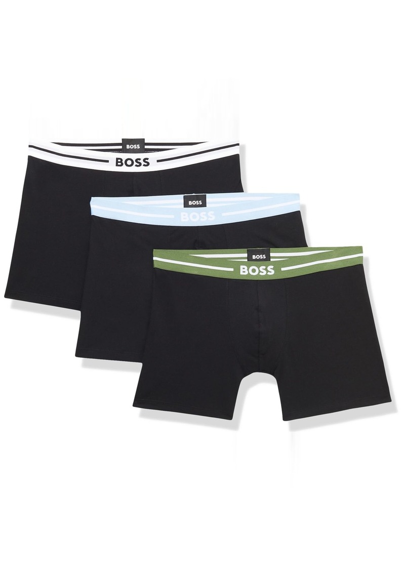 Hugo Boss BOSS 3 Pack Bold Logo Cotton Stretch Boxer Briefs