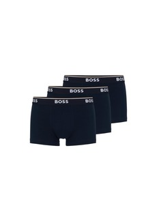 Hugo Boss BOSS mens 3-pack Power Cotton Stretch Trunks Boxer Shorts   US