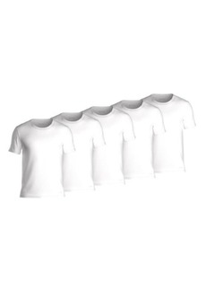 Hugo Boss BOSS Men's 5-Packs Cotton Crewneck T-Shirts