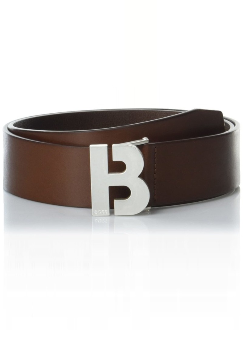 Hugo Boss BOSS Hugo Men's Bold Logo Smooth Leather Belt  one Size