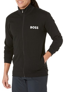 Hugo Boss BOSS Men's Contrast Logo Cotton Full Zip Sweatshirt