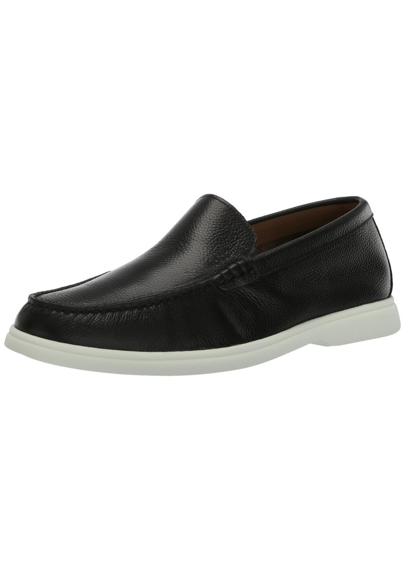Hugo Boss BOSS Men's Leather Slip On Loafers with Pop Sole