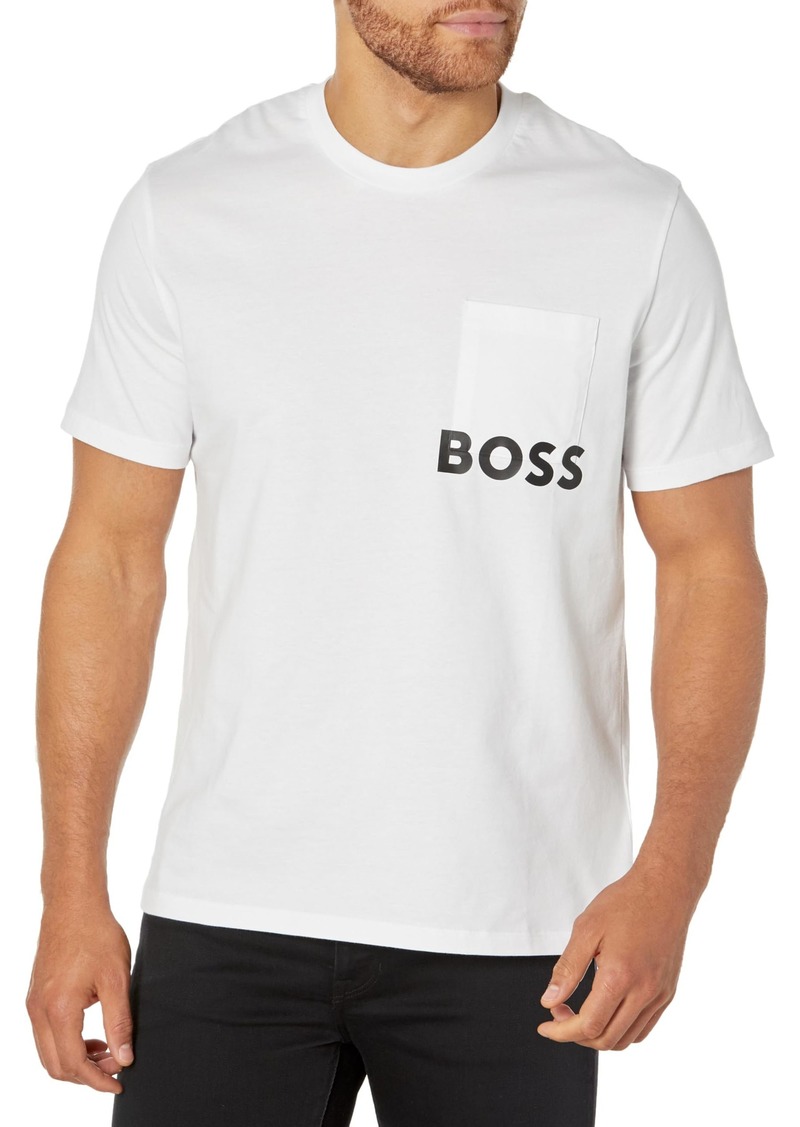 Hugo Boss BOSS Men's Lounge Short Sleeve T-Shirt with Front Pocket