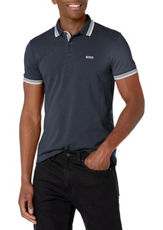 Hugo Boss BOSS Men's Paddy Short Sleeve Contrast Color Polo Shirt