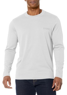 Hugo Boss BOSS Men's Peached Jersey Long Sleeve Crewneck Shirt