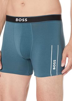 Hugo Boss BOSS Men's Side Logo Cotton Stretch Boxer Brief  S