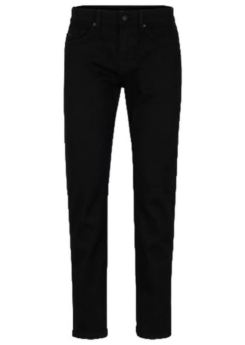 Hugo Boss BOSS mens Slim Fit Black Stretch Cotton Jeans  32-38 US