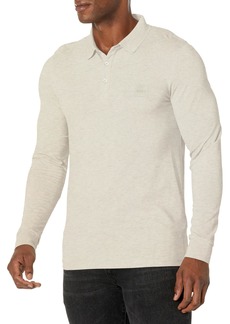 Hugo Boss BOSS Men's Square Patch Logo Slim Fit Long Sleeve Polo Shirt