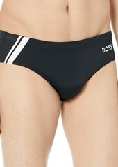 Hugo Boss BOSS Men's Standard Side Logo Solid Swim Briefs  M