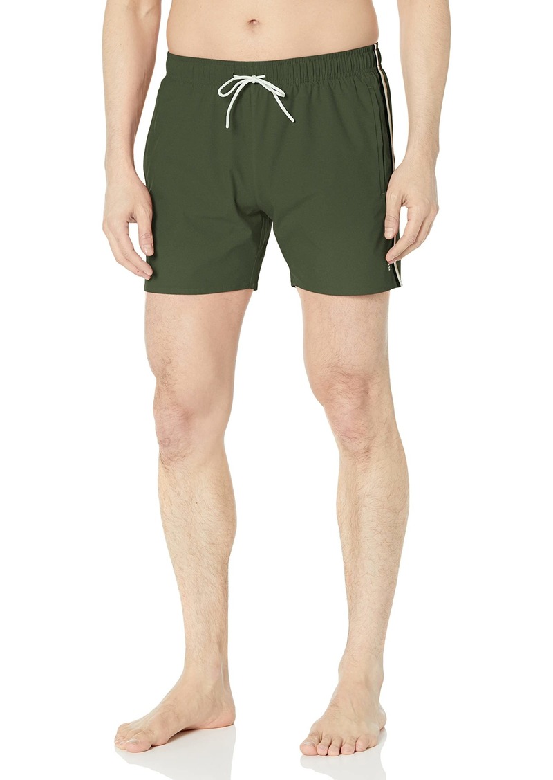 Hugo Boss BOSS Solid Swim Trunk with Iconic Side Stripe