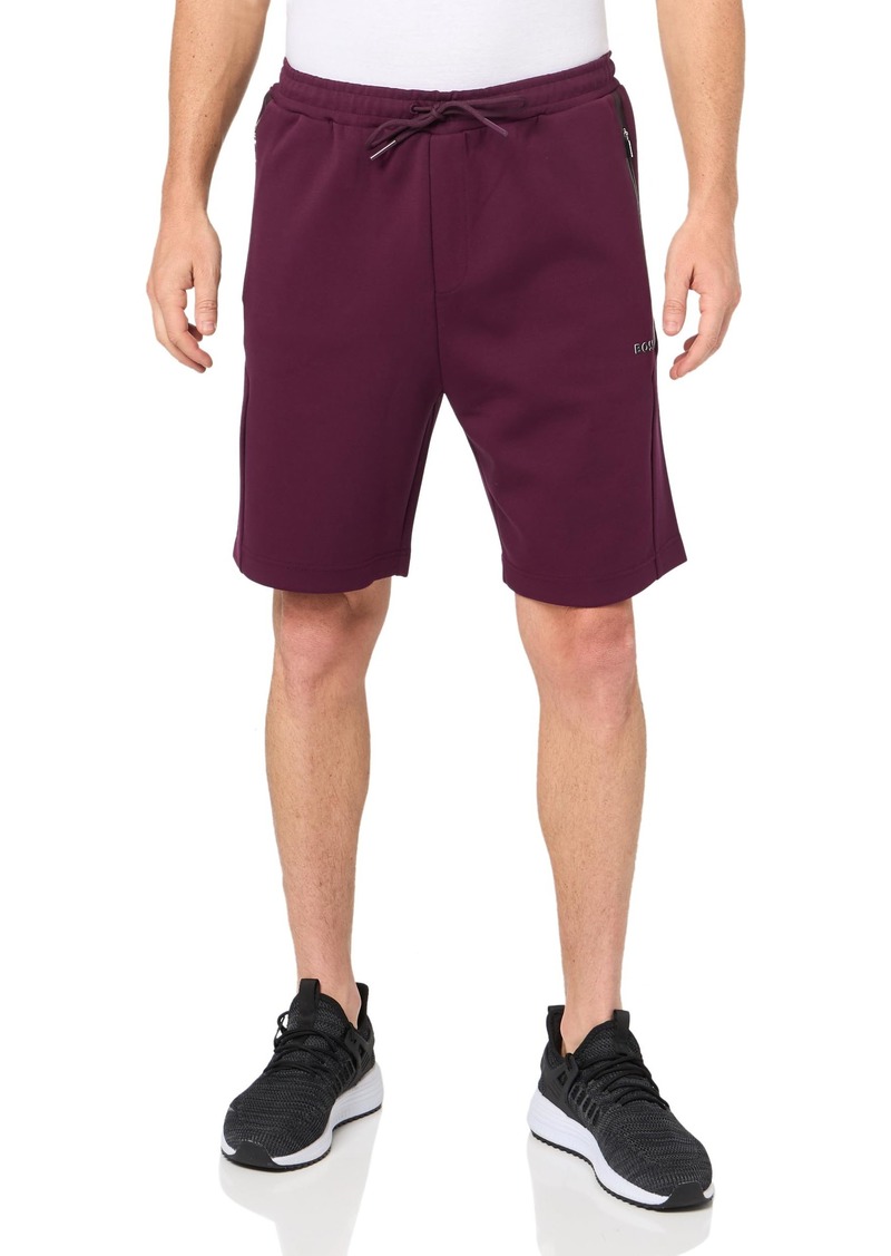 Hugo Boss BOSS Structured Jersey Drawstring Waist Shorts