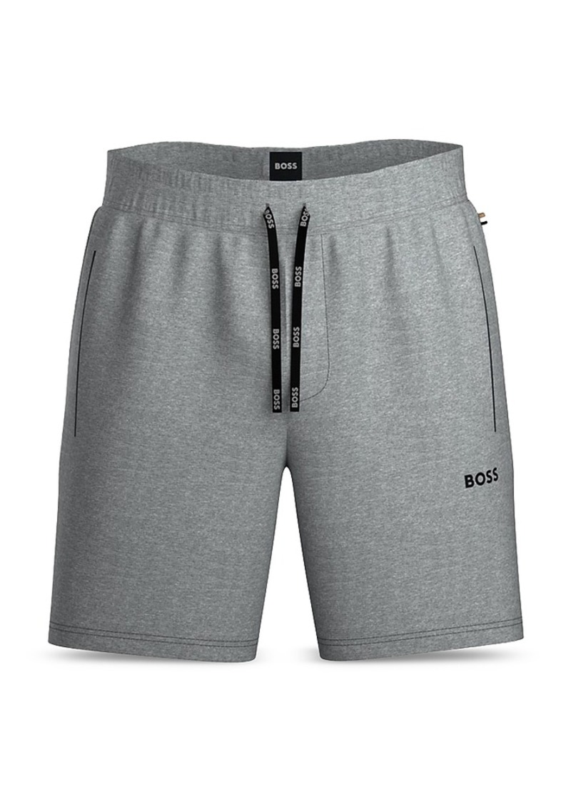 Hugo Boss Boss Mix & Match Cotton Stretch Logo Print Drawstring Shorts