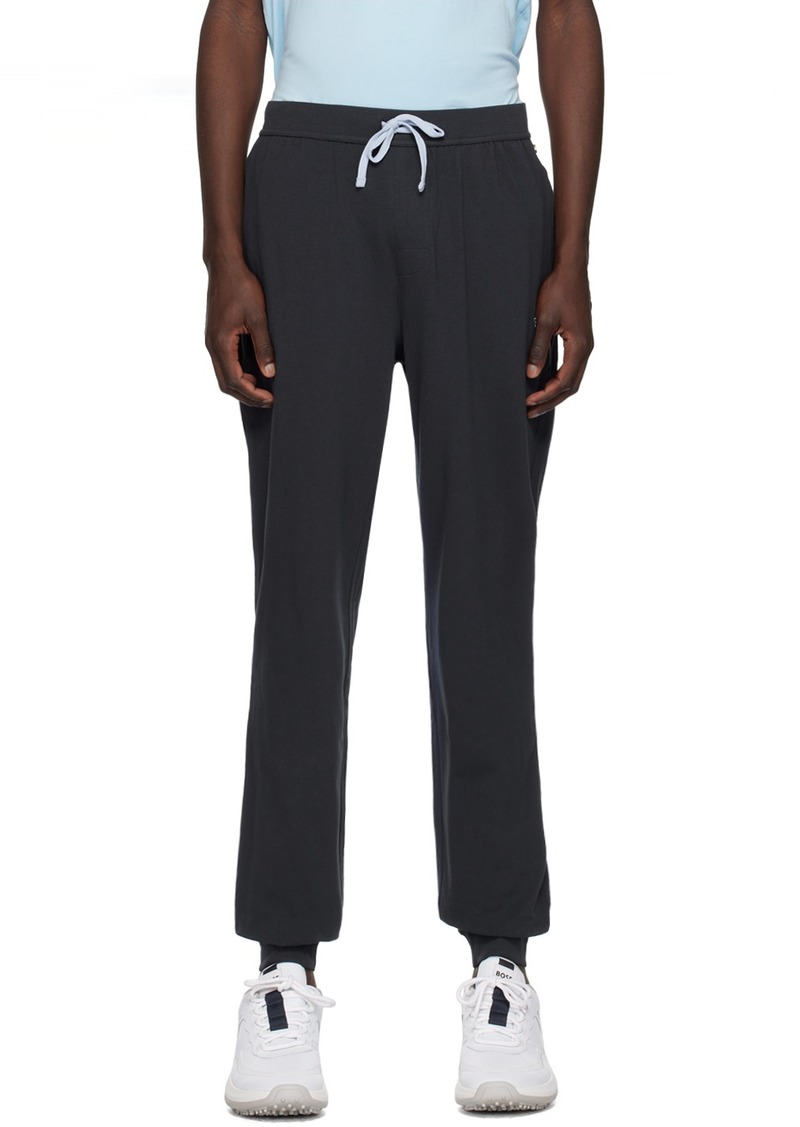 Hugo Boss BOSS Navy Embroidered Sweatpants