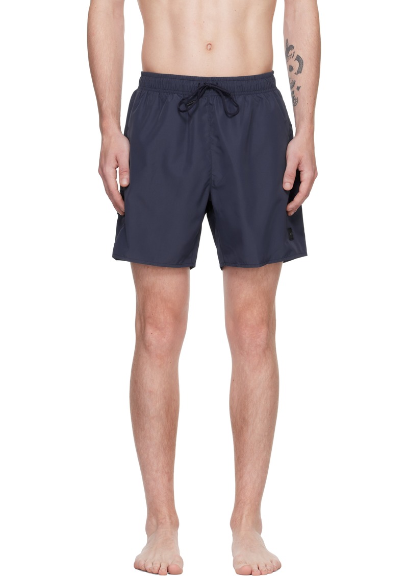 Hugo Boss BOSS Navy Flap Pocket Swim Shorts