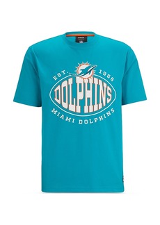 Hugo Boss Boss Nfl Miami Dolphins Cotton Blend Graphic Tee