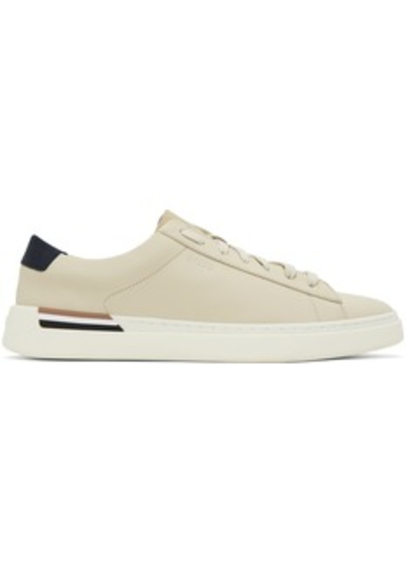 Hugo Boss BOSS Off-White Leather Sneakers