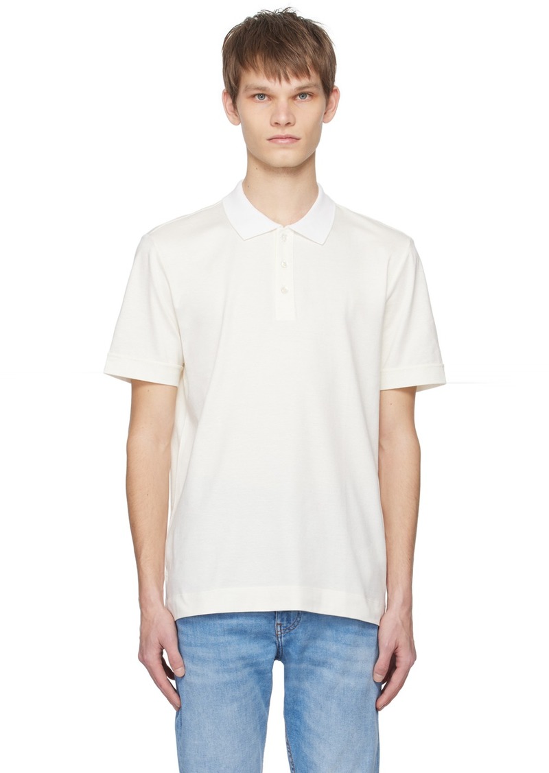 Hugo Boss BOSS Off-White Vented Polo