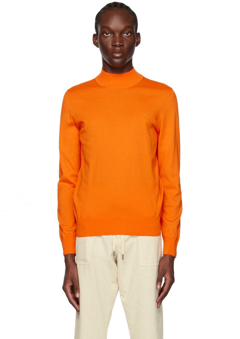 Hugo Boss BOSS Orange Mock Neck Sweater