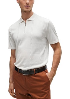 Hugo Boss Boss Parkau Regular Fit Quarter Zip Polo Shirt