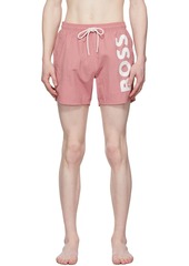 Hugo Boss BOSS Pink Octopus Swim Shorts