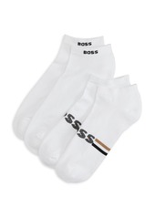 Hugo Boss Boss Plush Iconic Ankle Socks, Pack of 2