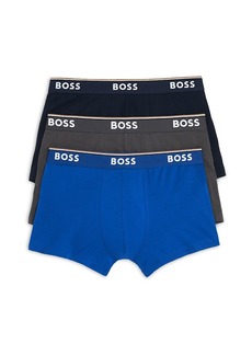 Hugo Boss Boss Power Cotton Blend Trunks, Pack of 3