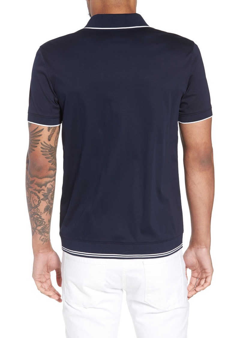 Hugo Boss BOSS Puno Slim Fit Knit Short Sleeve Sport Shirt | Tops