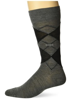 Hugo Boss BOSS Regular Length Wool Blend Argyle Socks