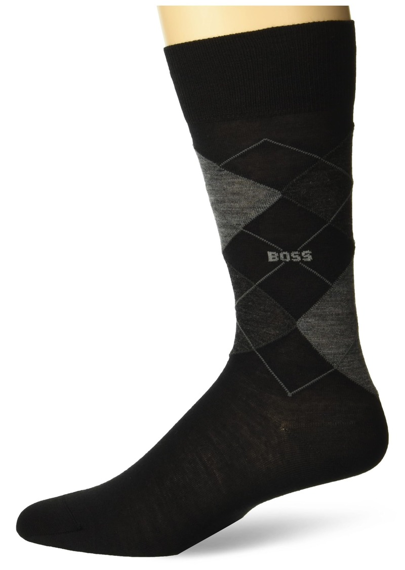 Hugo Boss BOSS Regular Length Wool Blend Argyle Socks