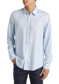 Hugo Boss BOSS Roan Kent Slim Fit Foulard Print Cotton Button-Up Shirt
