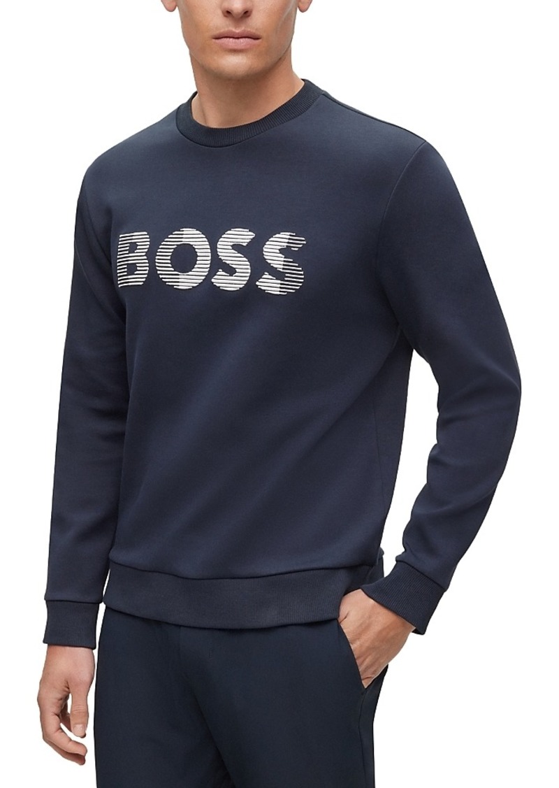 Hugo Boss Boss Salbo Embroidered Logo Crewneck Sweatshirt