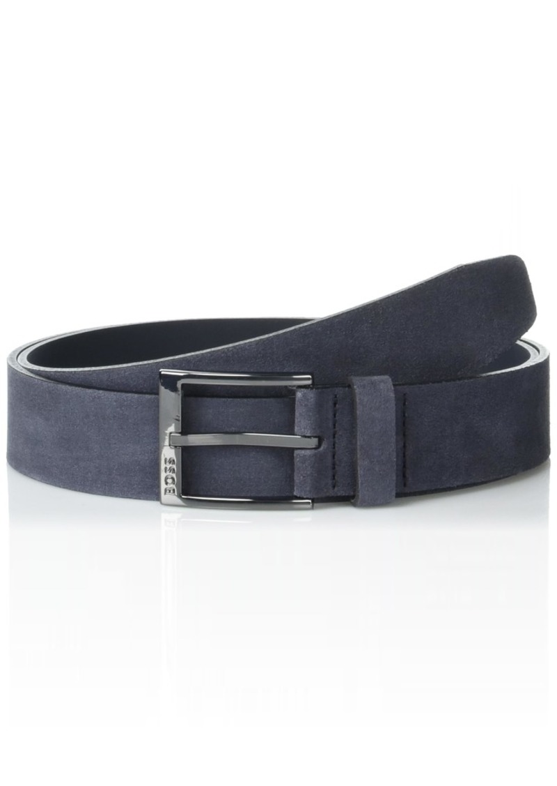 Hugo Boss BOSS Sharp Buckle Smooth Suede Belt