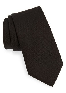 Hugo Boss BOSS Solid Black Silk Tie at Nordstrom
