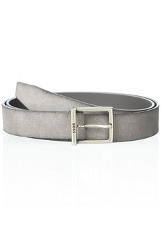Hugo Boss BOSS Square Buckle Suede Leather Belt