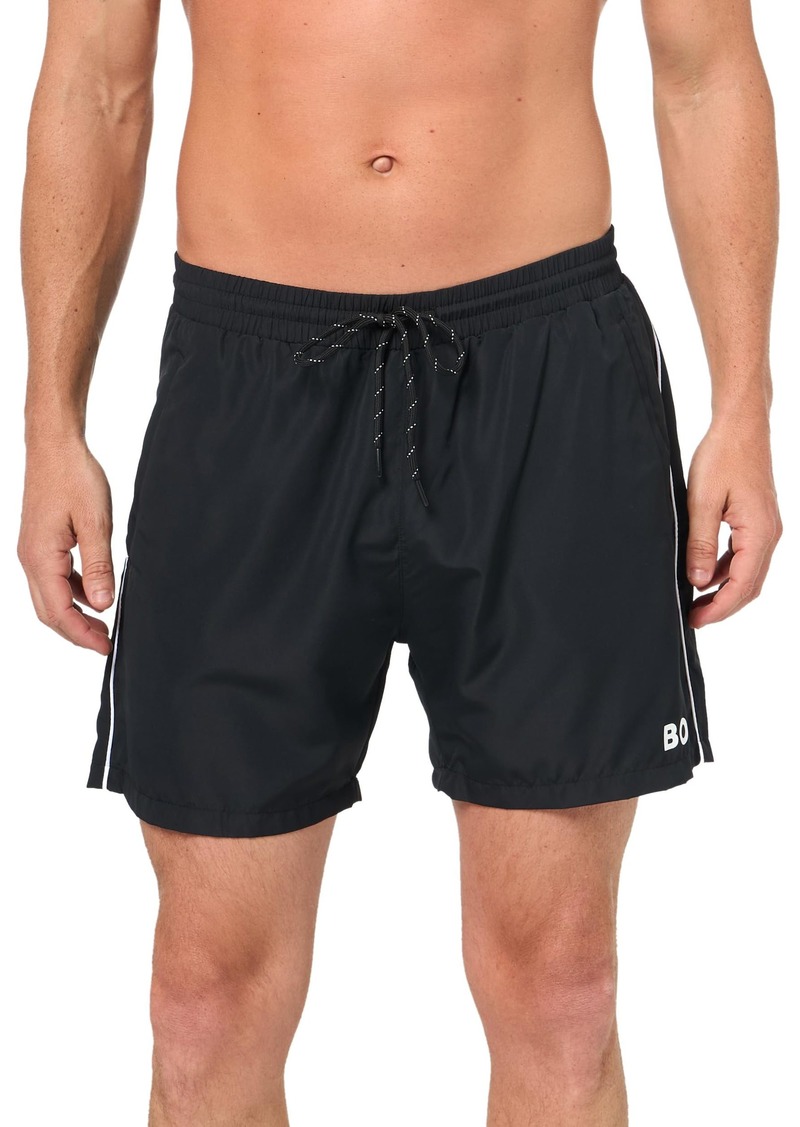 Hugo Boss BOSS Standard Medium Length Solid Swim Trunk  L