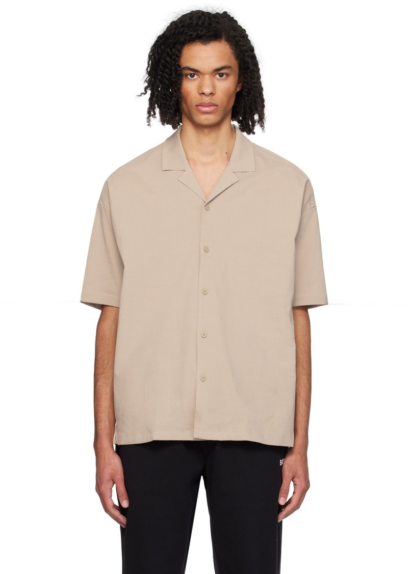 Hugo Boss BOSS Taupe Relaxed-Fit Shirt