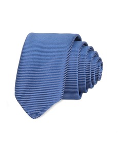 Hugo Boss Boss Textured Stripe Silk Skinny Tie