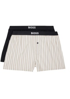 Hugo Boss BOSS Two-Pack Black & Beige Boxers