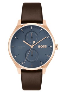 Hugo Boss BOSS Tyler Leather Strap Watch