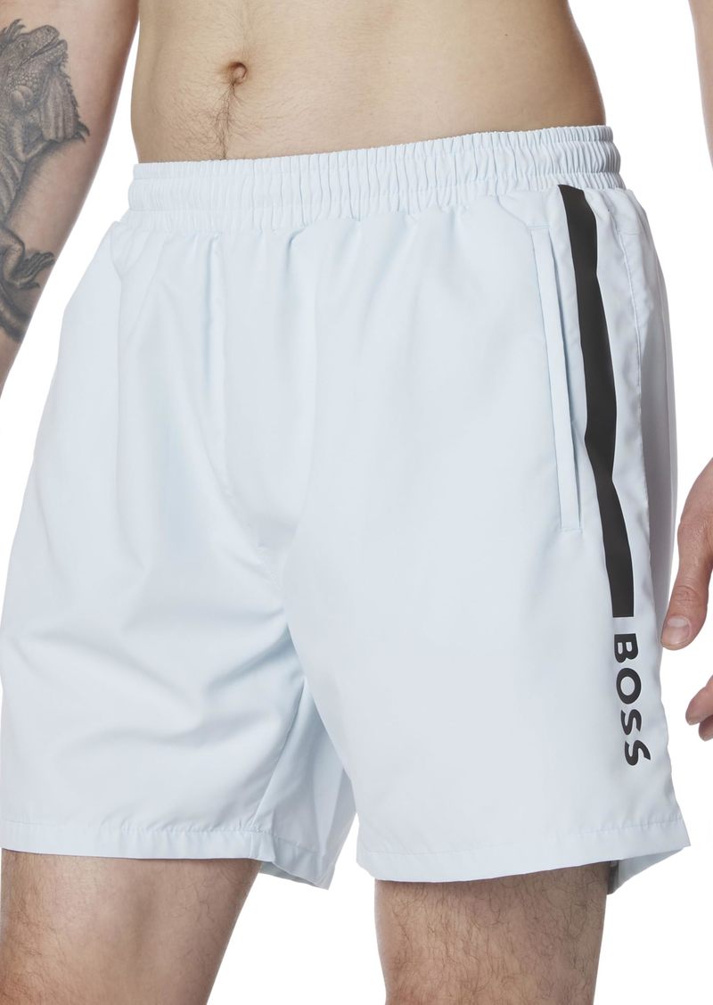 Hugo Boss BOSS Vertical Logo Swim Trunk