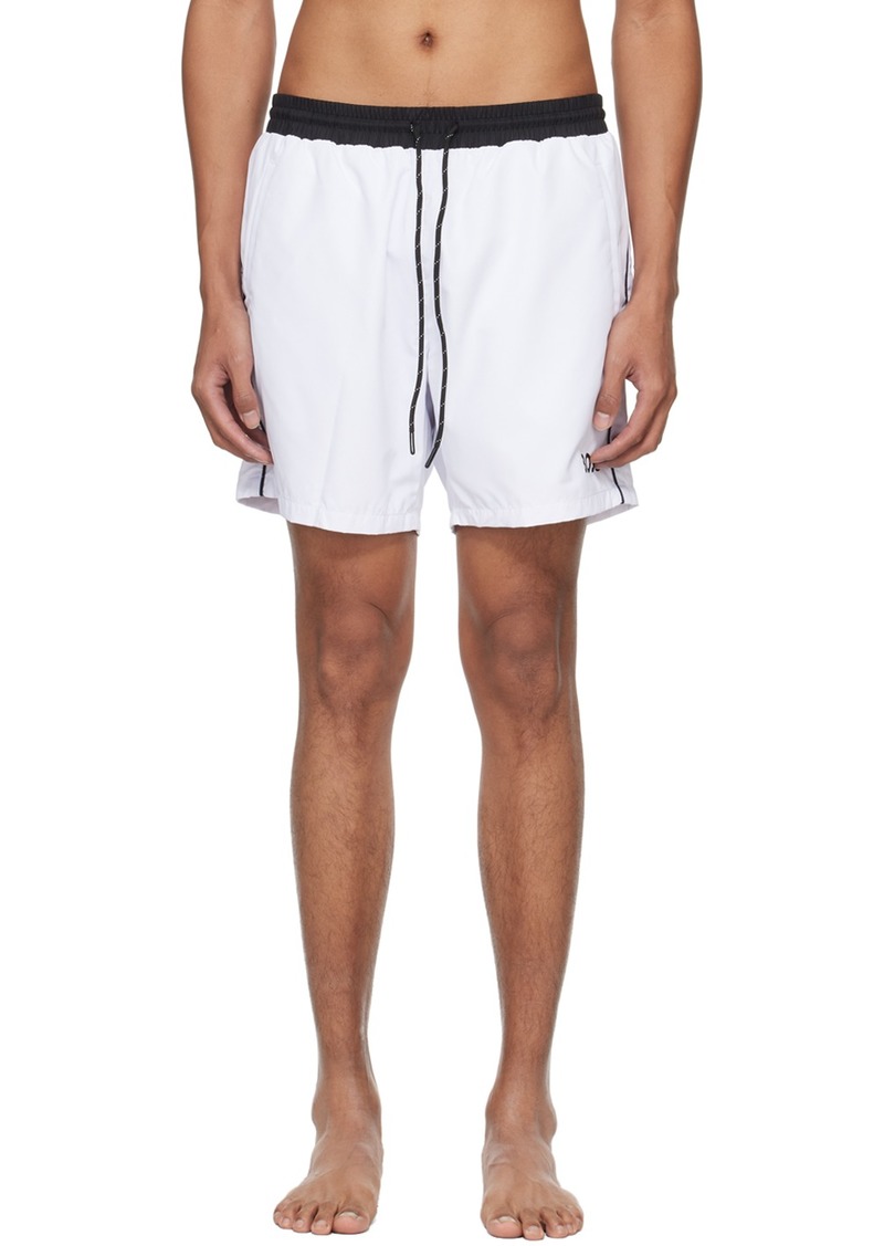 Hugo Boss BOSS White Contrast Swim Shorts