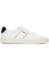 Hugo Boss BOSS White Cupsole Lace-Up Sneakers