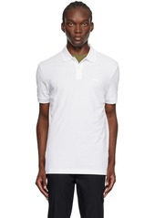 Hugo Boss BOSS White Spread Collar Polo