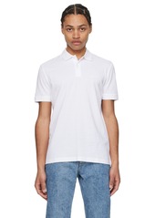 Hugo Boss BOSS White Spread Collar Polo