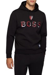 Hugo Boss BOSS x NBA Wbounce 2 Chicago Bulls Logo Hoodie in Black at Nordstrom