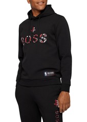 BOSS HUGO BOSS BOSS x NBA Wbounce 2 Houston Rockets Logo Hoodie in Black at Nordstrom