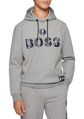 Hugo Boss BOSS x NBA Wbounce 2 Logo Hoodie in Silver at Nordstrom