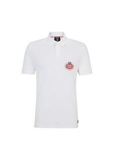 Hugo Boss BOSS x NFL cotton-piqu polo shirt with collaborative branding