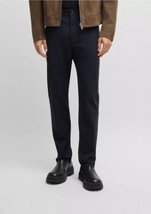 Hugo Boss Casual Regular Fit Trousers in Anti Wrinkle Twill